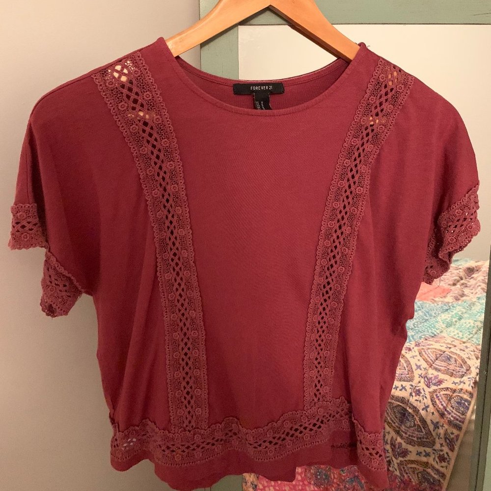 Maroon shirt